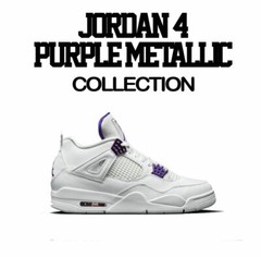 Shirts Match Jordan 4 Purple Metallic Sneaker Tee – Daily Routine