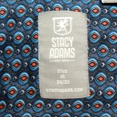 Stacy Adams Modern Fit Vintage Geometric Diamond Print Men’s Shirt Retro XL