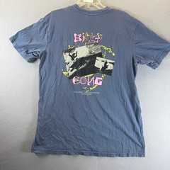 Billabong Mens Wave Washed Ocean Explosives Graphic T-Shirt Blue Large L