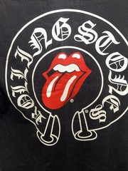 Chrome Hearts x Rolling Stones T Shirt Size L Black Short Sleeve
