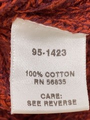 Other Brands Knit Sweater (Thick) XL Wool Red Solid Color