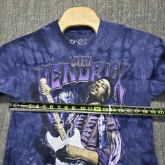 Liquid Blue Jimi Hendrix Purple Haze T-Shirt Mens Medium Tie Dye Rock Tee Guitar
