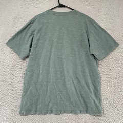 Uniqlo MFA Boston Shirt Mens Large Green Samurai Skull Japanese Art Graphic Tee