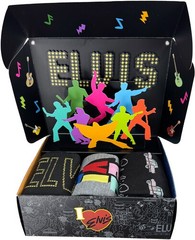 Elvis Presley – Perri – Elvis Presley – 3D Pop Up – Crew Socks (Assorted Styles