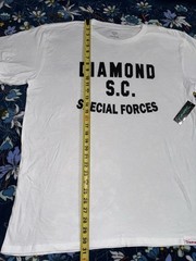 Diamond Supply Co Mens T-shirt Size XL White Special Forces 100 Percent Cotton