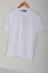 Men’s Dolce & Gabbana White Tonal Logo T-Shirt Men’s Size Medium