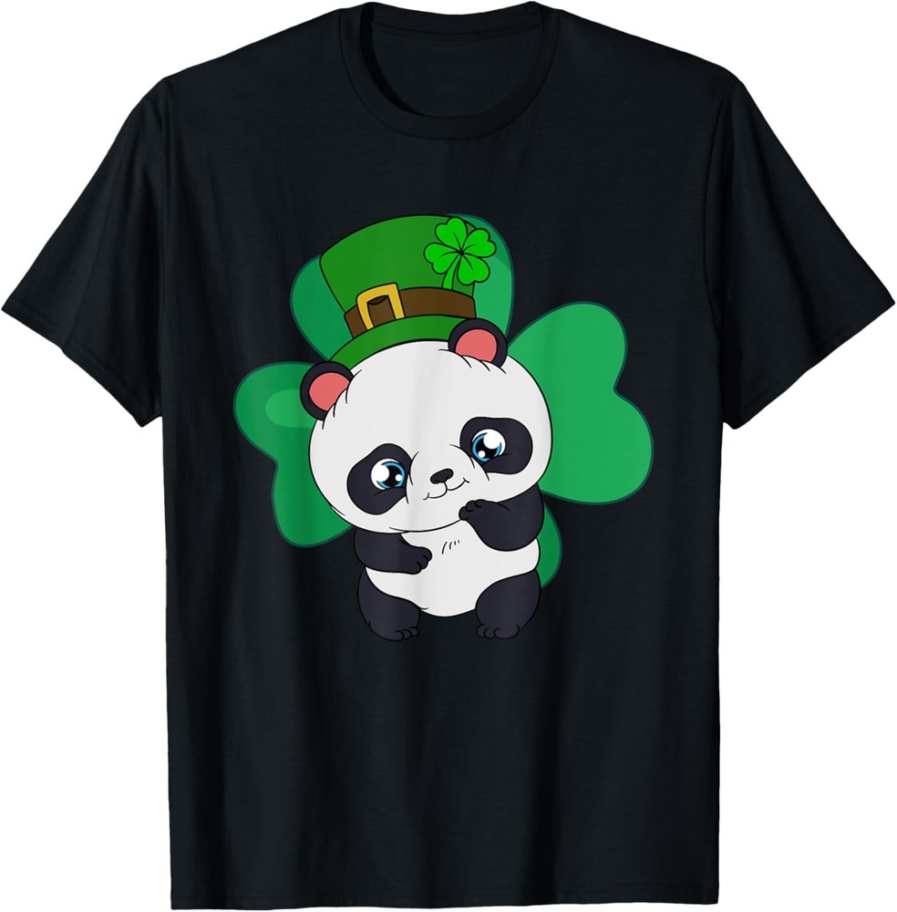 St. Patrick’s Day Panda with St. Patrick’s Hat T-Shirt