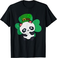 St. Patrick’s Day Panda with St. Patrick’s Hat T-Shirt