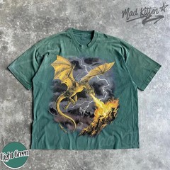 Vintage Dragon Comfort Tee Retro Style Graphic Shirt Men Women Soft Feel
