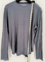 BKE Buckle Long Sleeve Casual T Shirt/ Men’s L Heather Blue 100% Cotton B1158