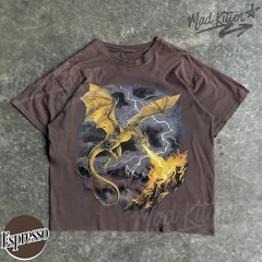 Vintage Dragon Comfort Tee Retro Style Graphic Shirt Men Women Soft Feel