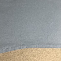Vintage 60’s/70’s Plain Baby Blue 50/50 Cotton Poly Blend T-Shirt XL Blank