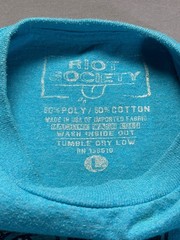 Riot Society Pineapple Bear T-Shirt Teal Blue Graphic Tee Mens Large