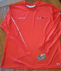 NWT The Sports Shirt Company Powerride University Red XXL Long Sleeve Shirt
