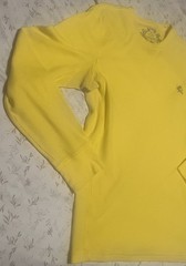 Express Design Studio Thermal Waffle Pullover Long Sleeve Shirt Mens sz M Yellow
