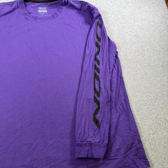 Union Bindings LS Purple T Shirt XL Crewneck Sleeve Logos Cotton Made in Italy