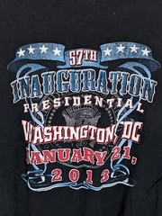 2013 Obama Inaguaration L/S Rap Tshirt 2-Sided 2XL President Politics HipHop MLK
