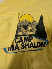 Vintage Camp Mia Shalom Recreation Single Stitch Yellow Nature T Shirt L