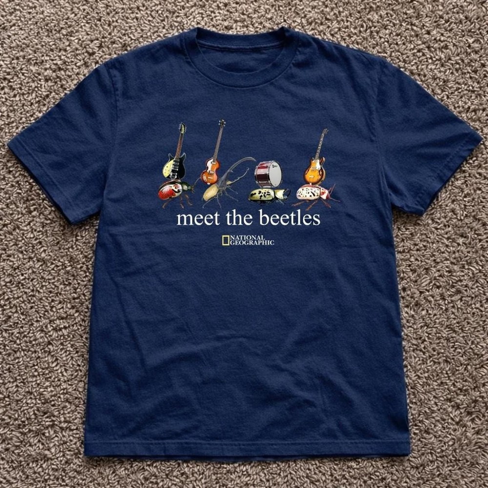 Meet The Beetles Graphic Tee National Geographic Vintage Mens T-Shirt