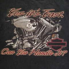 Vtg Harley Davidson T Shirt Mens Black L Logo Pat Rogers Speedway Motorcycle Y2K