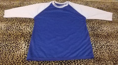 3 Packs Men’s 3/4 Sleeve Crew Neck Raglan Jersey Baseball Tee Shirts Size Small