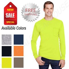 Hanes Men’s Workwear Long-Sleeve Pocket T-Shirt W120