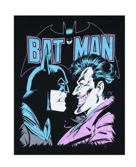 Men’s DC Comics Batman & The Joker Black Short Sleeve Graphic T Shirt L NWT