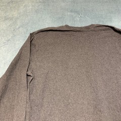 Carhartt Shirt Mens Large Gray Ribbed Knit Graphic Logo Loose Fit Heavyweight
