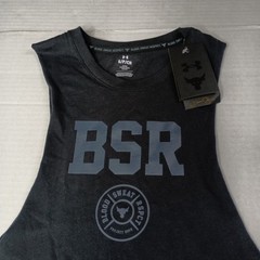 NEW Under Armour Project Rock Blood Sweat Respect Tank Mens Size S Black 1389900