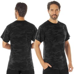 Rothco Men’s Midnight Black Camo Tactical T-Shirt – Camouflage Fashion Tee