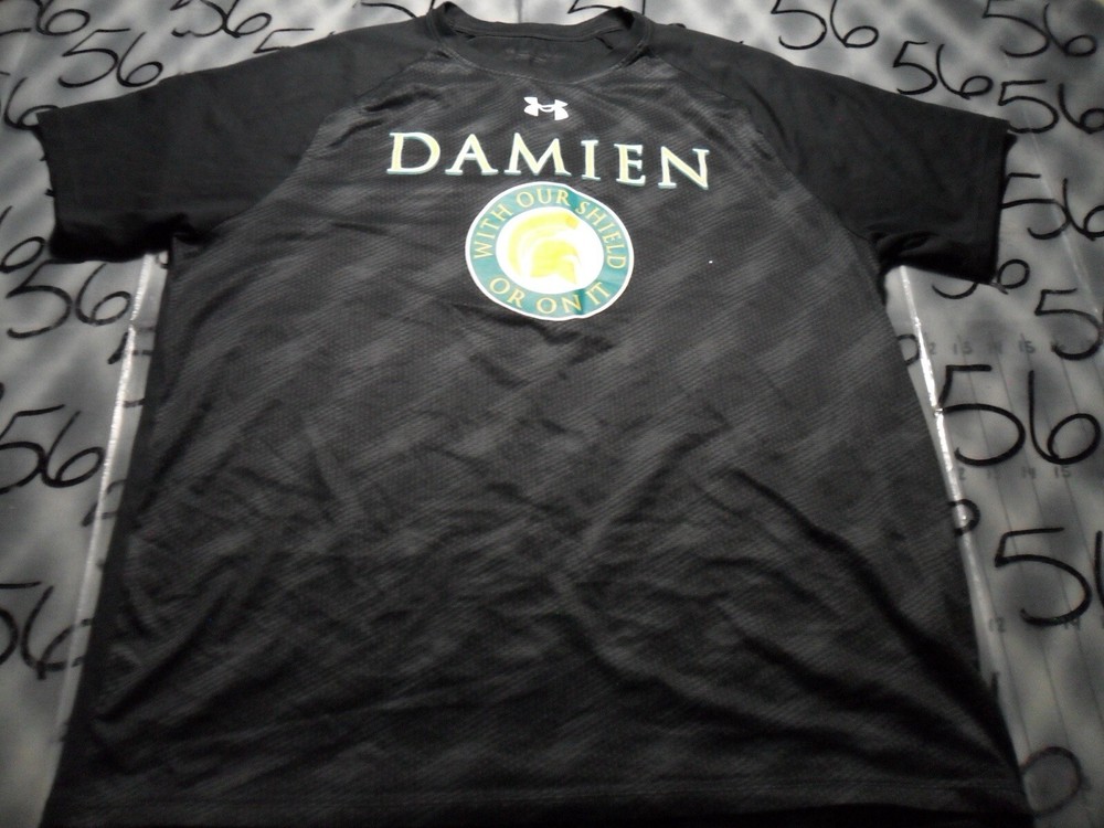Large Damien High School 100% Poly Light weight Black Shirt