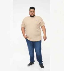 D555 Duke Big Mens Stone Waffle Textured T-Shirt 2XL 3XL 4XL 5XL 6XL (601614)