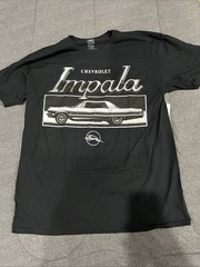 CHEVROLET IMPALA Officially Licensed T-Shirt Black Size Large