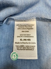 George Men’s XL Blue V-Neck T-Shirt Moisture Wicking Stretch Soft Feel New w tag