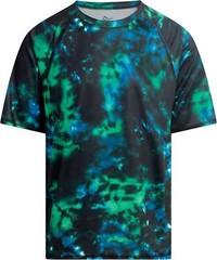 Men’s UPF 50 Short Sleeve Swim Rash Guard Sun Protection Shirt Quick Dry