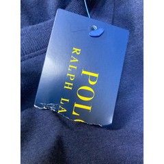 Polo Ralph Lauren Navy Yellow Logo Spellout Long Sleeve Tee Men’s Small NEW