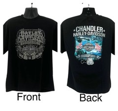 Harley Davidson T-Shirt Men’s Size XL Tee Black Chandler Arizona USA Forces