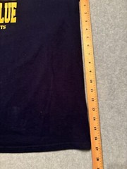 Michigan T-Shirt Men’s 2XL Navy Glaze & Blue Claire MI Jerzees Short Sleeve