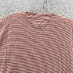 Faherty Striped Shirt Mens XL Orange Cloud Cotton Soft Short Sleeve Tee *B4 New