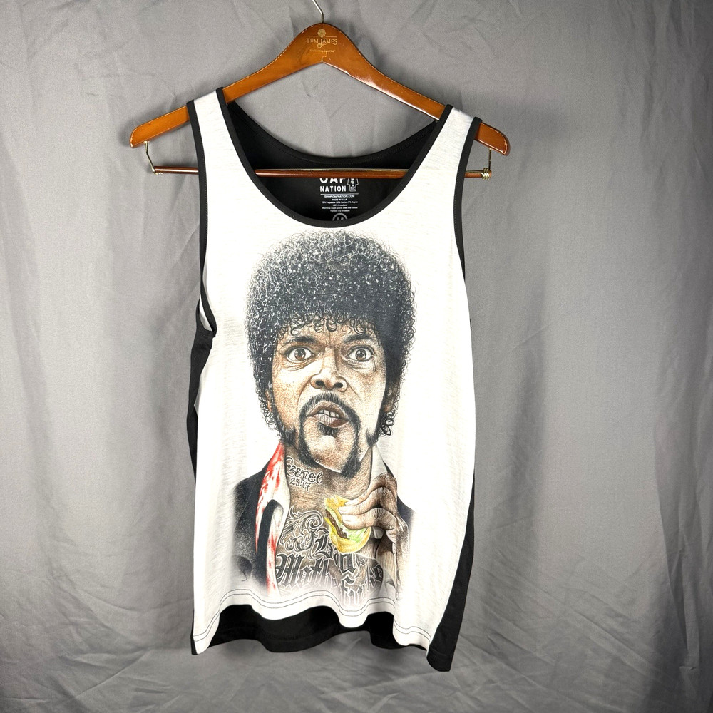 OAF Nation Pulp Fiction Jules Tank Top Medium USA Made Samuel L Jackson Graphic