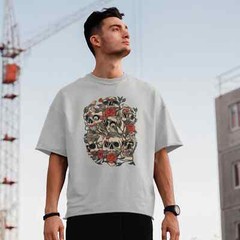 Classic Streetwear Men’s Oversized Round Neck T-Shirt – Trend Edition