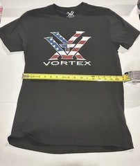 Vortex Optics Men’s Short Sleeve T-Shirt Stars and Stripes, Black , Size Small
