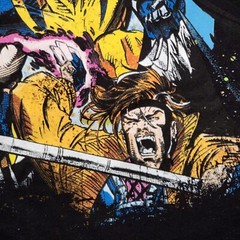 X-Men Shirt Mens Large Black Wolverine Marvel Andy Kubert Comic Casual NWoT