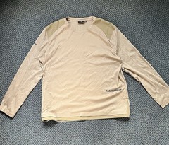 BMW Fasterpiece Men’s Long Sleeve Beige Padded Shoulder Lightweight Shirt