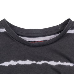 Beautiful Giant Devil’s Eye Fashion Striped T-Shirt Crew Neck Sport for Gym Tee