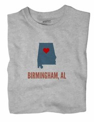 Birmingham Alabama AL T-Shirt HEART