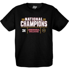Blue 84 Ncaa Officially Licensed Georgia Bulldogs National Champs Kids T-Shirt