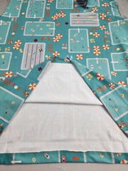 William Murray golf shirt tee adult blue sea fish stretch UV easy care $85 mens