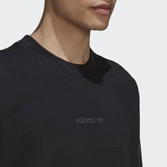 adidas Originals Men’s Rib Detail Tee HB8044 – M, Black, Q2(C885T)