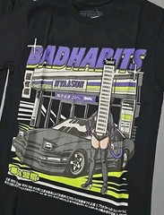 Bad Habits Racing Anime Graphic T-Shirt Lot 4pc SZ Small (S1C)